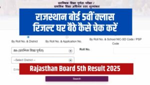 Rajasthan Board 5th Result 2025