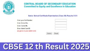 CBSE 12th Result 2025