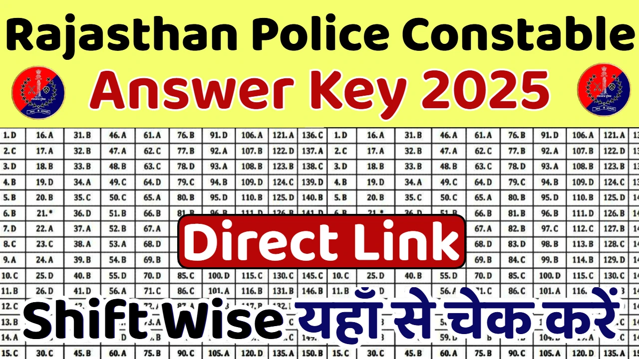 Rajasthan Police Constable Answer Key